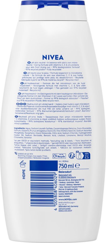 Nivea Shower Cream Creme Care 400 ml