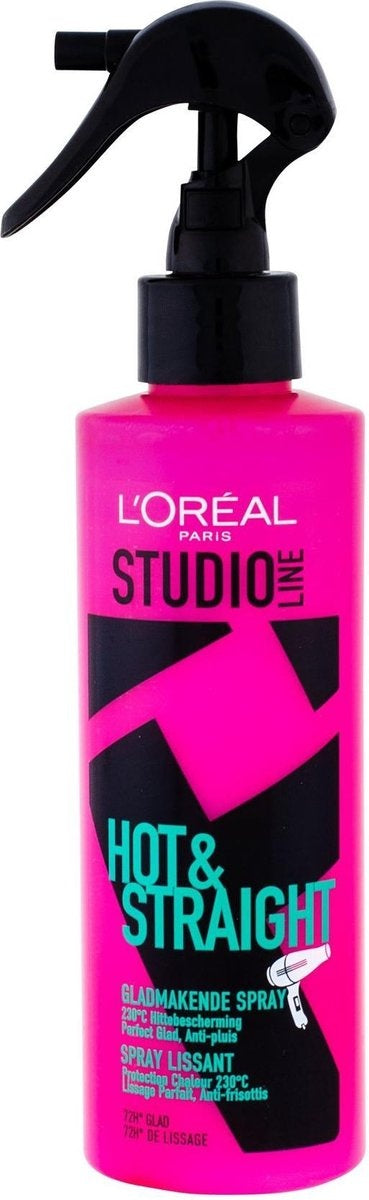 L'Oréal Paris Studio Line Hot & Smooth Haarspray - 200 ml - Gladmakend