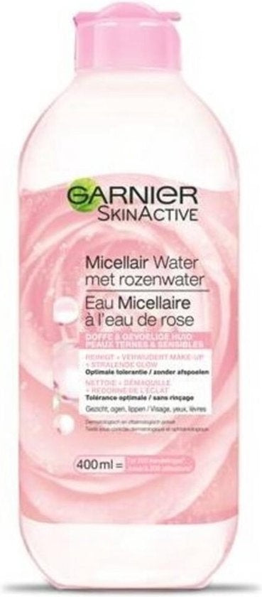 Garnier Skinactive Face Micellar Cleansing Water With Rose Water - 400 ml - Cap damaged