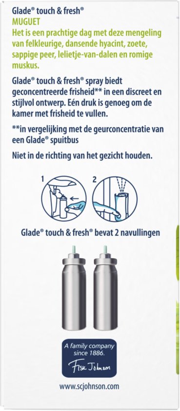 Glade One Touch Muguet Nachfüller - 2 x 10 ml