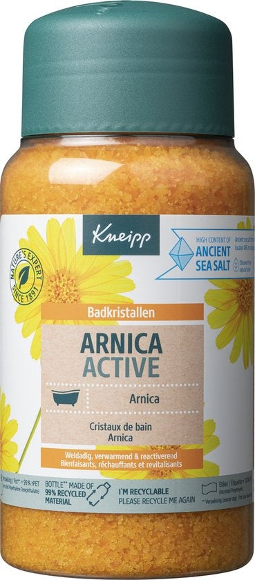 Kneipp Arnica Active - Badkristallen - Badzout - Spieren en Gewrichten - Vegan - 600 gram