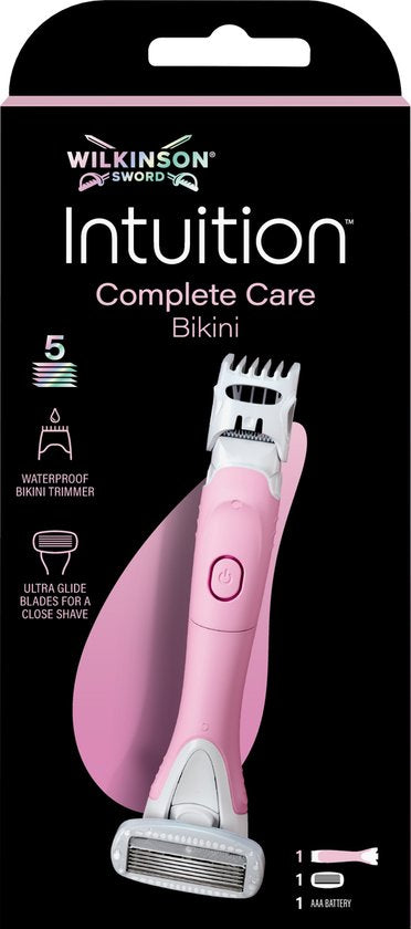 Wilkinson Sword Intuition Complete Care Bikinitrimmer voor vrouwen, 2in1 elektrische lichaamshaartrimmer, scheersyssteem en 1 navulmesje- beschadigde verpakking