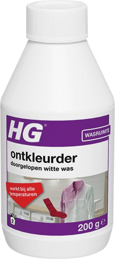 HG ontkleurder doorgelopen witte was 200gr