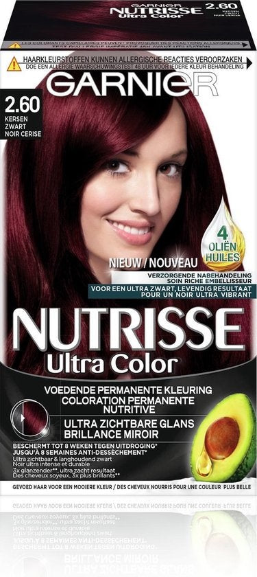 Garnier Nutrisse Ultra Color 2.60 - Kersen Zwart - Haarverf