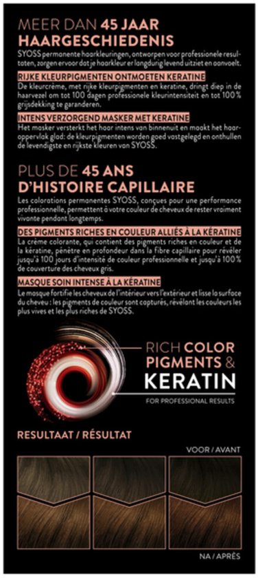 SYOSS Permanente Coloration 4-8 - Haarfarbe - Permanente Haarcoloration - Schokobraun