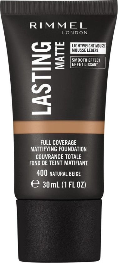 Rimmel London Lasting Matte Foundation - 400 Natural Beige