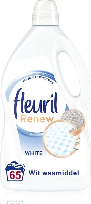 Fleuril Pure White - Quarterly Pack - 65 Washes - Detergent