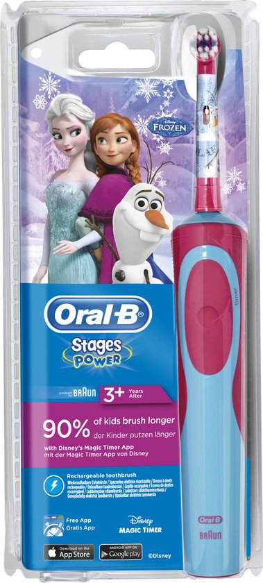 Oral-B Stages Power Kids Frozen - Elektrische Tandenborstel - 1 Handvat en 1 Opzetborstel