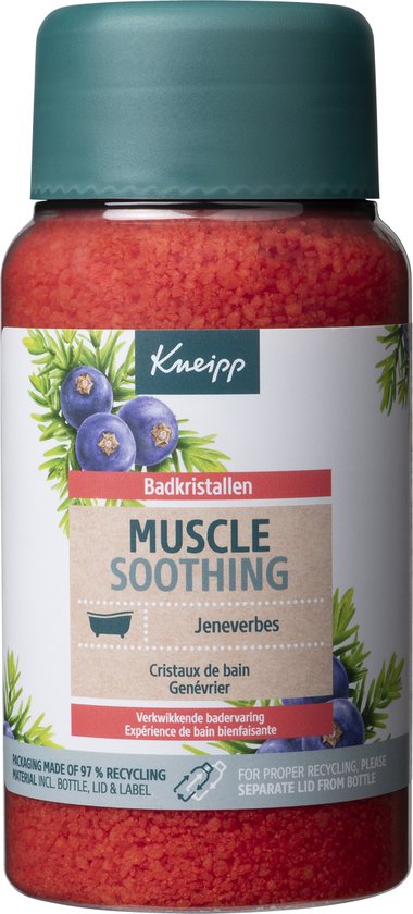 Kneipp Muscle Soothing Badzout - Jeneverbes - Weldaad voor spieren- 600 gram Verpakking beschadigd