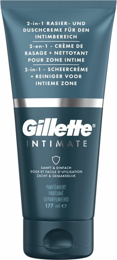 Gillette Intimate – 2-in-1 Rasiercreme und Reiniger – für den Intimbereich – 150 ml