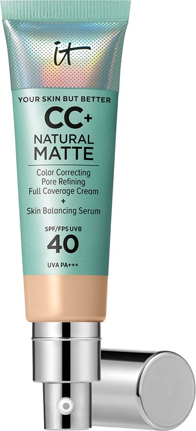 It Cosmetics Your Skin But Better CC+ Natural Matte SPF40 Foundation - Matte & Stralende Finish - Light - 32ml - Beschadigde Verpakking