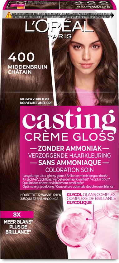 L'Oréal Paris Casting Crème Gloss 400 - Mittelbraun - Haarfarbe