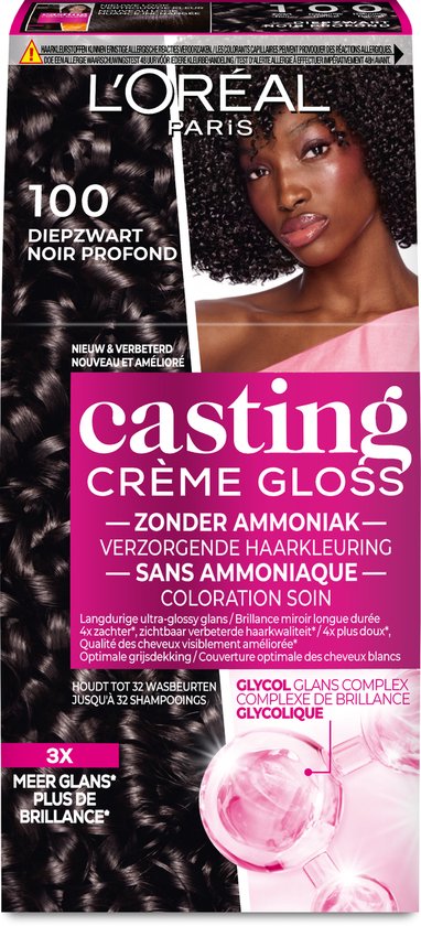 L’Oréal Paris Casting Crème Gloss Zwart 100 - Haarverf