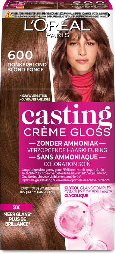 L’Oréal Paris Casting Crème Gloss Donkerblond 600 - Verpakking beschadigd