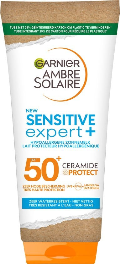 Garnier Ambre Solaire Sensitive Expert+ Sonnenschutzmilch SPF 50+ 175 ml