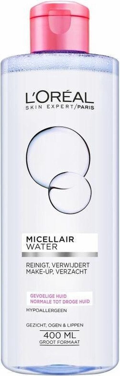 L'Oréal Paris Skin Expert Micellair Water - Droge en gevoelige Huid - 400ml - Gezichtreiniging