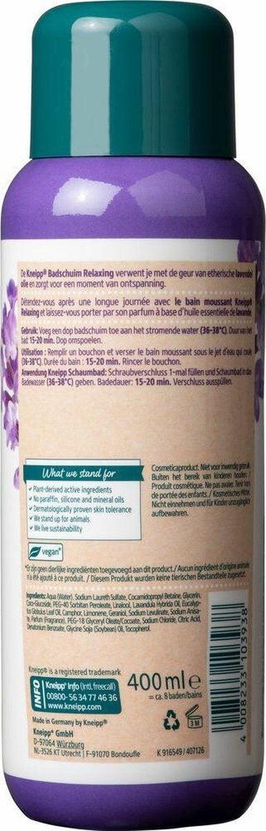 Kneipp Relaxing - Badschuim - 400 ml