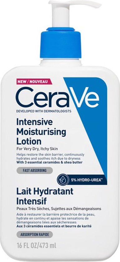 CeraVe Intensive Hydrating Lotion - For dry to very dry skin - With 3 essential ceramides and Hydro-Urea Complex - 473ml