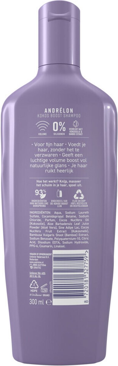 Andrelon Shampoo Kokos Boost 300 ml