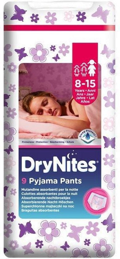 DryNites 8-15 girl 09 pieces - Packaging damaged