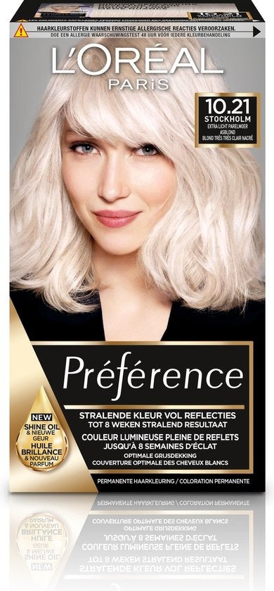 L'Oréal Paris Préférence Haarfärbemittel – 10.21 Extra Light – Farbverlängerer