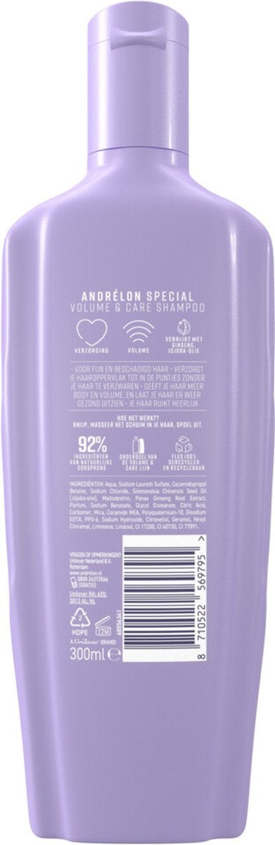 Andrélon Shampoo Volumen &amp; Pflege 300 ml