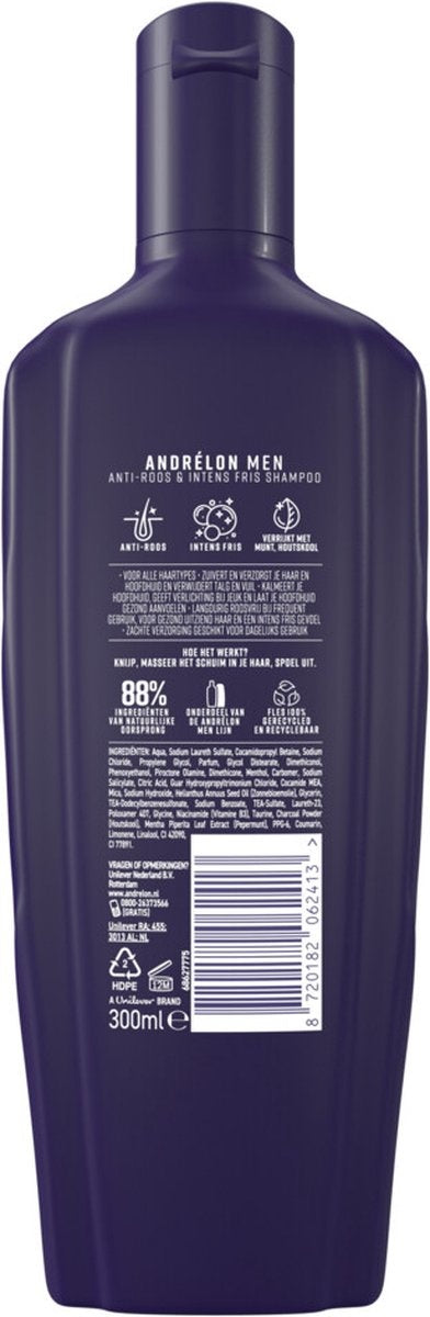 Andrélon Shampoo Men Anti-Dandruff &amp; Intense Fresh - 300 ml