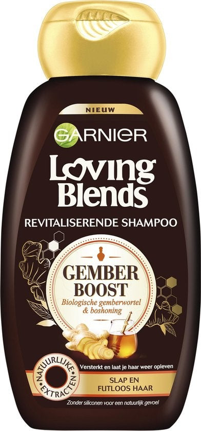 Garnier Loving Blends Ginger Boost Revitalizing Shampoo – 300 ml – für schlaffes und lebloses Haar