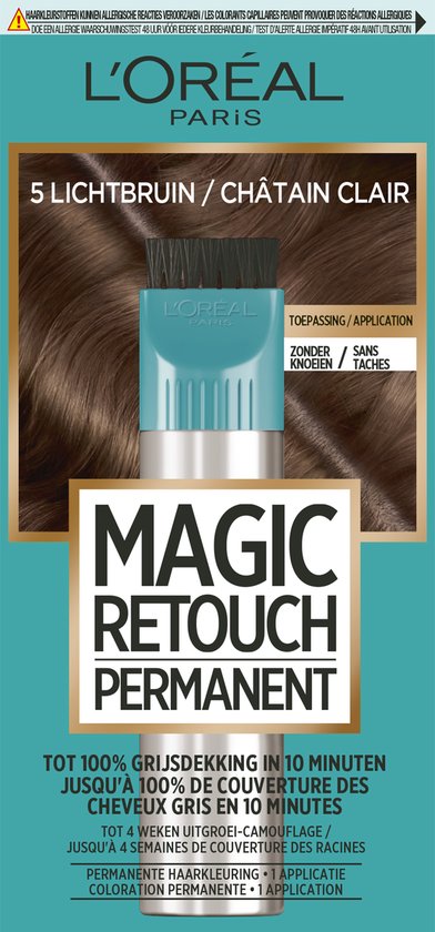 L’Oréal Paris Magic Retouch Permanent 5 - Lichtbruin  - Beschadigde verpakking
