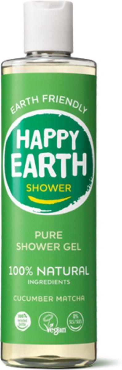 Happy Earth Pure Douchegel Cucumber Matcha 300 ml