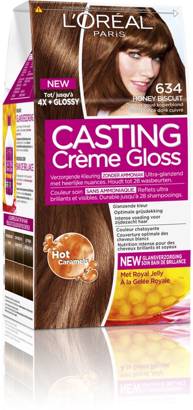 L'Oréal Paris Casting Crème Gloss Donker Goud Koperblond 634 - Haarverf