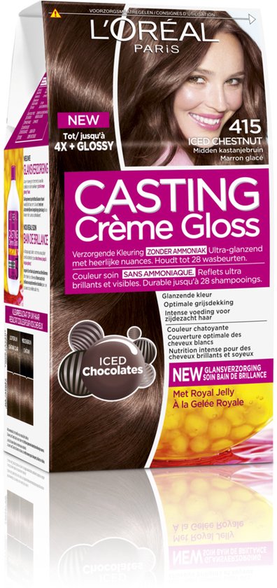 L’Oréal Paris Casting Crème Gloss Midden As Kastanjebruin 415 - Haarverf
