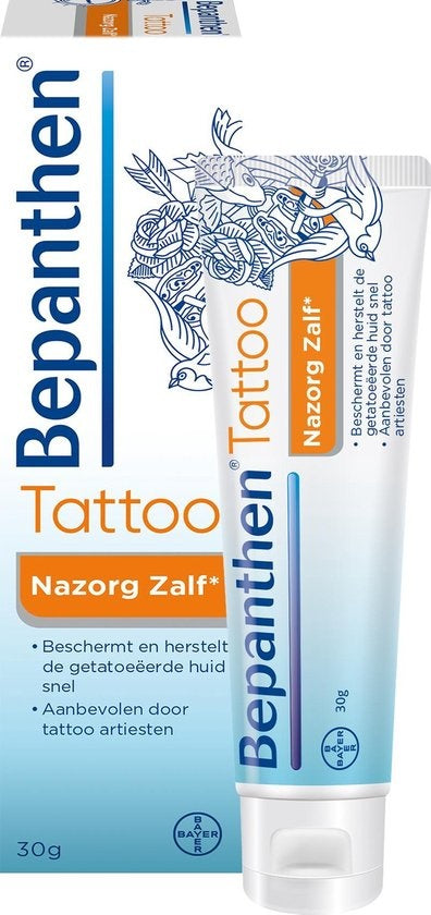 Bepanthen TATTOO Zalf voor verantwoorde zorg van de getatoeëerde huid, 30 gram - Verpakking beschadigd