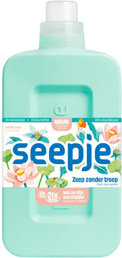 Seepje Wasmiddel Wol & Fijn Vrolijke Lotus 945 ml