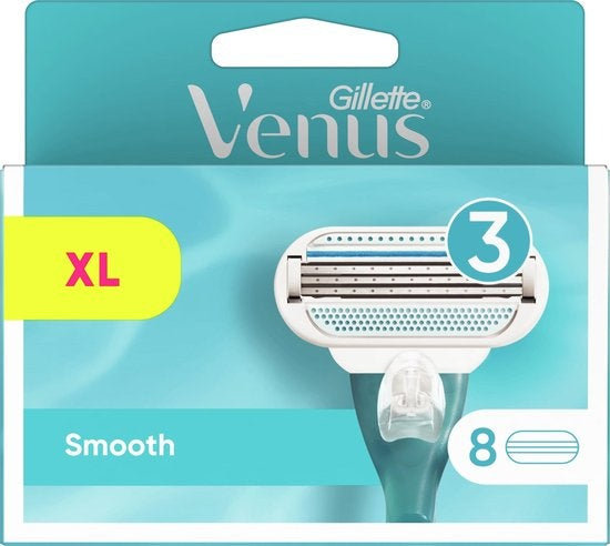 Gillette Venus Smooth Razor Blades For Women - 8 Refill Blades