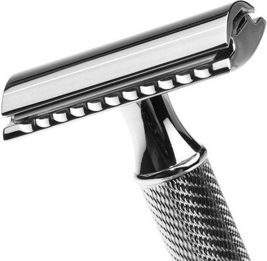 Muhle Double Edge Safety Razor Classic Razor - Chrome - Closed Comb