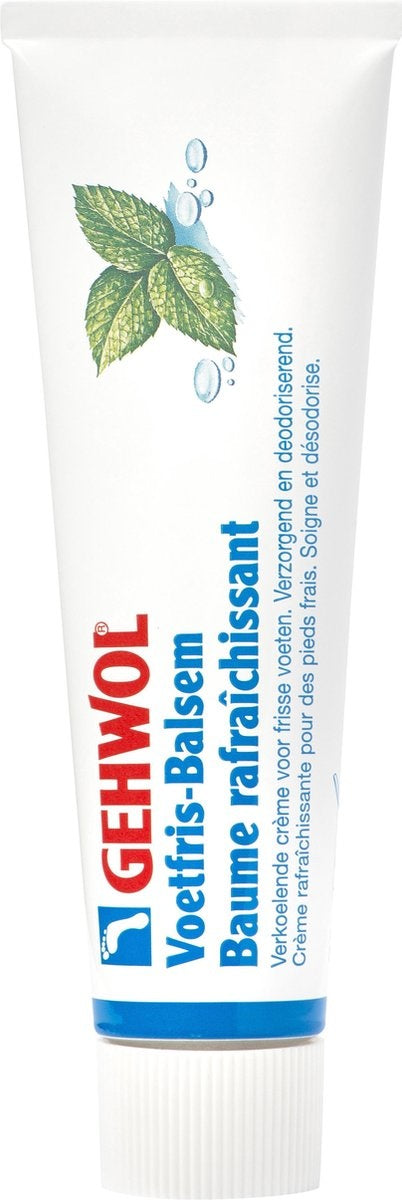 Gehwol Foot Fresh Balm - foot cream protects, refreshes and cools for a long time - Tube 75ml - Packaging damaged