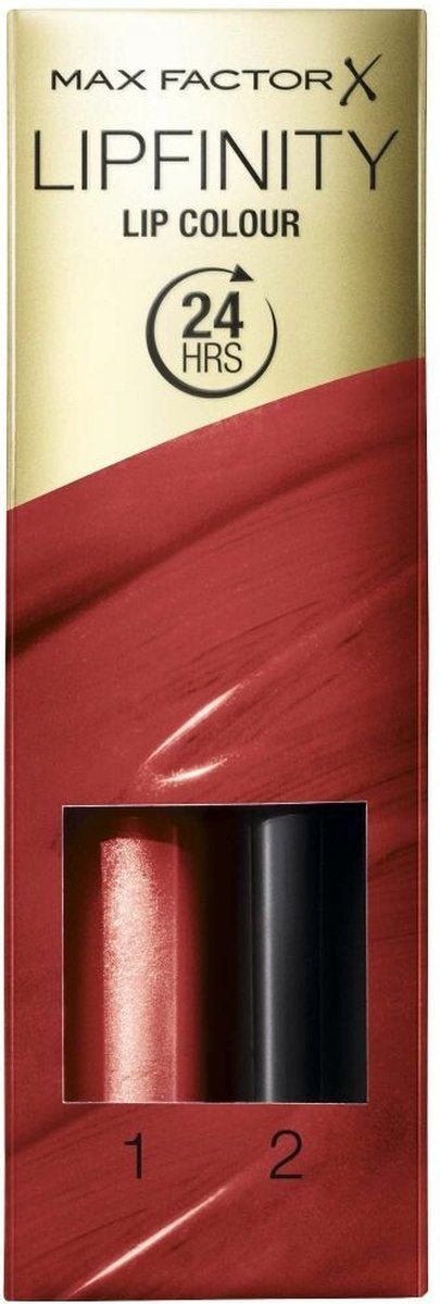 Max Factor Lipfinity Lip Color Lippenstift – 125 So Glamorous – Verpackung beschädigt