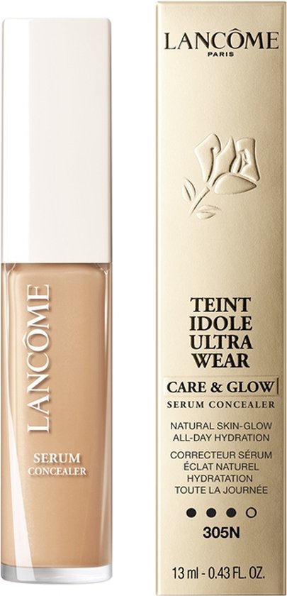 Lancôme Teint Idole Ultra Wear Care &amp; Glow Serum Concealer – 24 Stunden lang anhaltend und feuchtigkeitsspendend – 305N