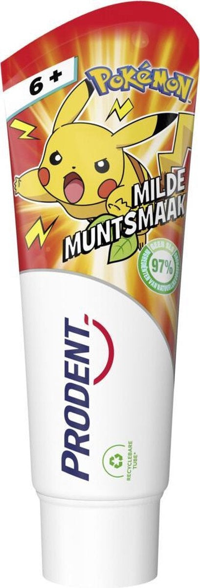 Prodent Pokémon-Zahnpasta für Kinder ab 6 Jahren – Milder Minzgeschmack – 75 ml