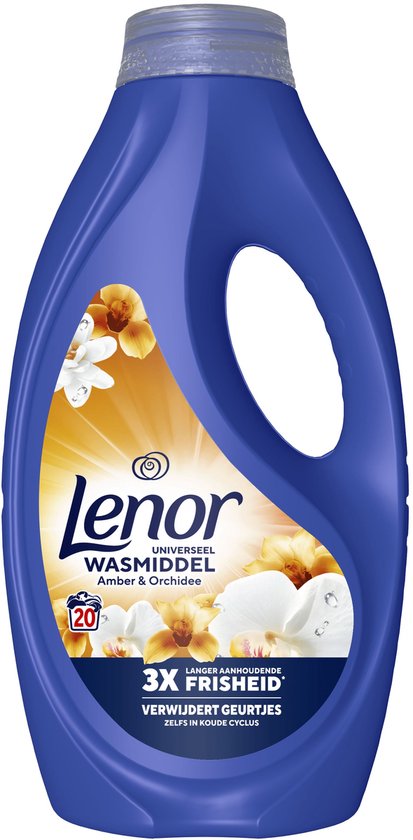 Lenor Vloeibaar Wasmiddel - Amber & Orchid - 900ml  20 Wasbeurten