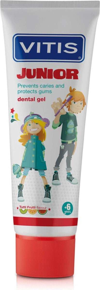 Vitis Junior - 6+ years toothpaste/gel - Tutti Frutti 75 ml