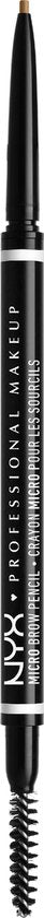 NYX Professional Makeup Micro Brow Pencil - 02 blonde - Eyebrow pencil - vegan formula - with spoolie brush - 0.09 g - Damaged packaging