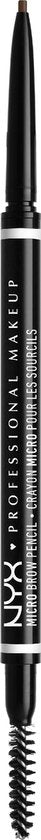 NYX Professional Makeup Micro Brow Pencil - 06 Brunette - Eyebrow pencil - vegan formula - with spoolie brush - 0.09 g - Damaged packaging