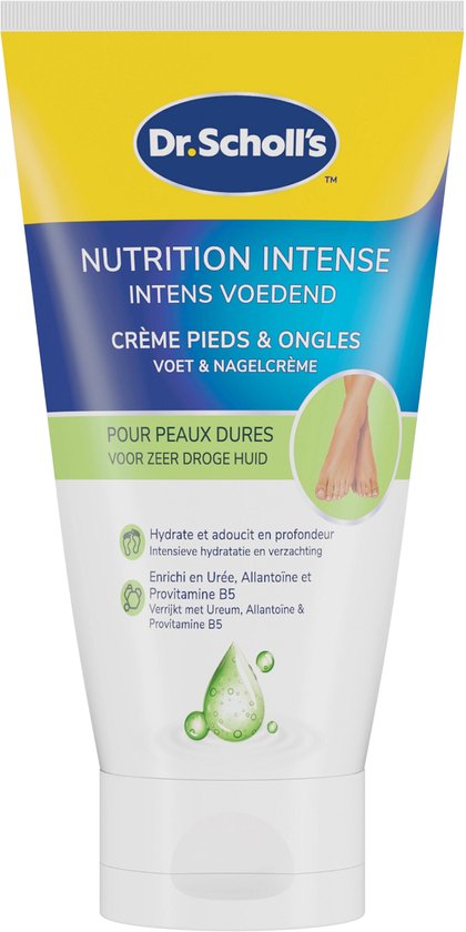Scholl Fußcreme – Intensiv nährende Intensivcreme – Sehr trockene Haut – 150 ml
