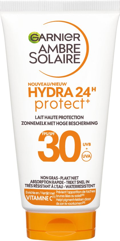 Garnier Ambre Solaire Hydra 24H Protect Lotion Zonnebrandcrème SPF30 50ml - Reisformaat