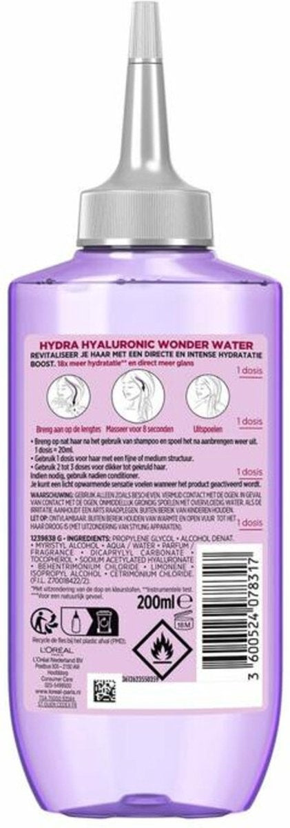 L'Oréal Paris Elvive Hydra Hyaluronic Wonder Water – Feuchtigkeitsspendend mit Hyaluronsäure – 200 ml