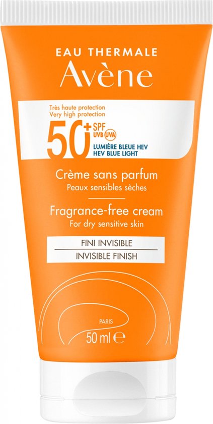 Avène Unscented Cream Spf 50+ - Sunscreen - 50 ml - Damaged packaging