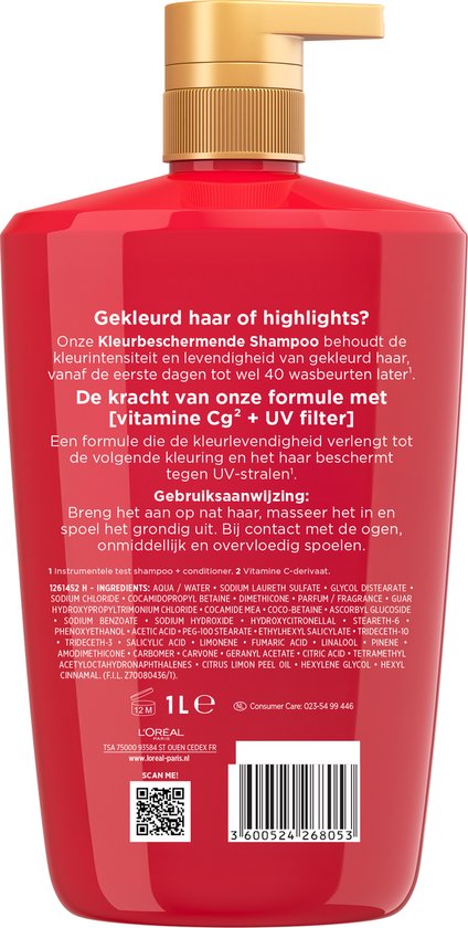 L’Oréal Paris Elvive Color Vive Kleurbeschermende Shampoo - Gekleurd Haar of Highlights - 1000ml