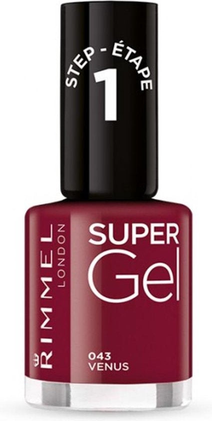 Rimmel London SuperGel Nail Polish - 043 Venus - Red